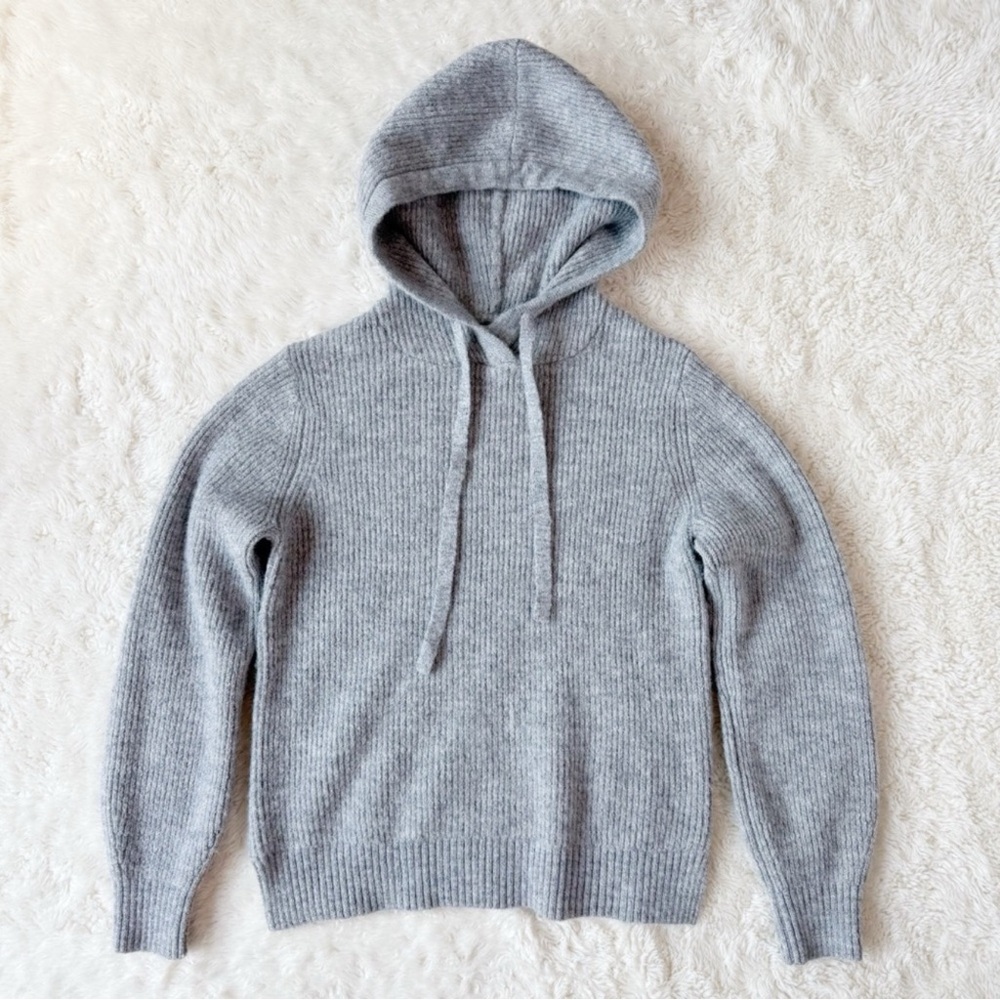 Gentle Fawn Woman Gray Soft Knit Pullover Hoodie Sweater XS Casual Classic Cozy - Picture 4 of 10